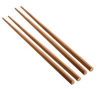 Yuktha 2 Pair Chopsticks Chinese Natural Bamboo Chopsticks 9.4 Inch / 24cm Long Lightweight Reusable Wood Chopstick Set for Eating Cooking (Assorted Design)