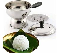 Yuktha Chiratta Puttu Maker with Handle | Stainless Steel Puttu Kutti with Steamer