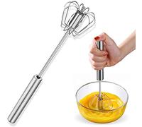 Yuktha Eternals Manual Hand Mixer, Stainless Steel Whisk, Kitchen Semi-Automatic Egg Beater for Baking, Coffee, Lassi, Butter Milk Frother,Cream