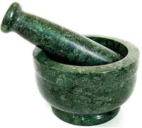 Yuktha Eternals Mortar and Pestle Set, kharad, Masher Spice Mixer/Okhli and musle/Kharal for Kitchen 4 inches,Green Colour.