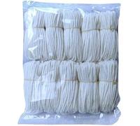 Yuktha Eternals Pack Of 1000 Pieces Long Cotton Wicks/Diya Batti For Pooja. Colour - White, Length - 3.5 Inches