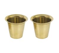 Yuktha Eternals South Indian Brass Coffee Cup Tumbler (Pack of 2).