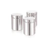 Yuktha Rasakraft 750gms Stainless Steel Containers for kitchen Containers Set Silver (Pack of 3pcs)