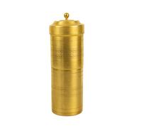 Yuktha Spillbox Brass Traditional Filter Coffee Maker, Brass, South Indian Drip Sytle Decoction Liquid Maker, Coffee Filter Vessel, Utensil, Kumbakonam Degree Coffee Filter (150ml)