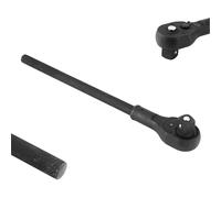 Yulatik 1" Ratchet with 13" Long Handle, Heavy Duty Quick Release Reversible Switch Full Polish Grip Drive Ratchet Socket Wrench, Gifts for Men & Dad, 18.9 Inch Overall Length