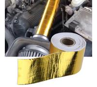 Yulatik Gold Heat Shield Tape - 2" x 33ft Adhesive Reflective Thermal Wrap for Car Air Intake & Engine Bay - High Temp Aluminum Foil Insulation Barrier (10M)