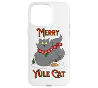Yule Cat Icelandic Folklore Christmas Holiday Jolakotturinn Case for iPhone 15 Pro Max