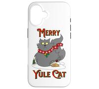 Yule Cat Icelandic Folklore Christmas Holiday Jolakotturinn Case for iPhone 16
