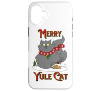 Yule Cat Icelandic Folklore Christmas Holiday Jolakotturinn Case for iPhone 16 Plus