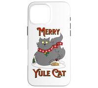 Yule Cat Icelandic Folklore Christmas Holiday Jolakotturinn Case for iPhone 16 Pro Max