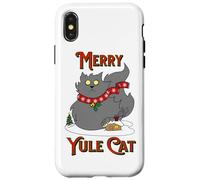 Yule Cat Icelandic Folklore Christmas Holiday Jolakotturinn Case for iPhone X/XS