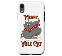 Yule Cat Icelandic Folklore Christmas Holiday Jolakotturinn Case for iPhone XR