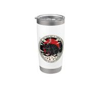 Yule Cat Pagan Christmas Tarot Dark Folklore Yule Decoration Stainless Steel Insulated Tumbler