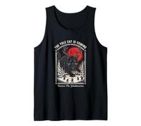 Yule Cat Pagan Christmas Tarot Design Mystic Yule Decoration Tank Top