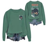 Yule Cat Sweatshirt Beware The Yule Cat Sweatshirt Jolakotturinn Shirts Unisex Green