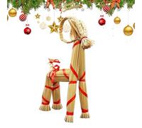 Yule Goat,Scandinavian Christmas Straw Goat Tradition Decor,Christmas Traditional Decor, For Home Birthday Party Outdoor Interior Holiday Decoration