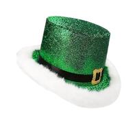 Yule Headwear - Crimson Emerald Costume Item, Grownup Theater Show Garb, Velour Material Construction, Theatrical Quality Attire, Wintertime Apparel, Gentle Sizing For Gentlemen Ladies