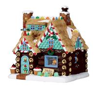 Yule Log Cabin Lemax Christmas Village Illuminated Building - New For 2017