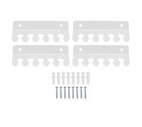 YULEESIYIP CABLE HOLDER CLIP ACRYLIC 5 SLOTS DESK WALL ORGANIZER FOR MULTIPLE CORDS (Transparent)