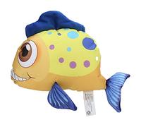 YULEESIYIP FISH TOY CAT SIMULATION FUNNY MOVING PLUSH FLOPPING BITE KICK YELLOW GOLDFISH TOY FOR INDOOR CATS