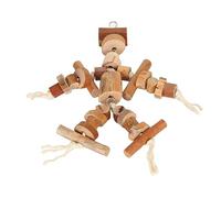 YULEESIYIP Parrot Toys Wood Blocks Bird Toys Reduce Anxiety Exercise Beak Bird Chew Toys Movable Hooks Birds Parrots Medium Large Pet Cage Macaws African Gray Suitable Small