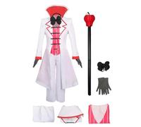Yulefly Hazbin Hotel Lucifer Cosplay Hazbin Hotel Merch Apple Lucifer Staff Costume Halloween Carnival S