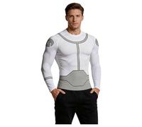 Yulefly Invincible Costume Anime Cosplay Men's Long Sleeve Top Thragg Costume Mark Grayson T-Shirt Halloween Carnival M