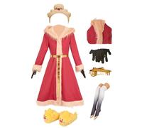 Yulefly Lucifer Costume Anime Cosplay Hazbin Hotel Lucifer Duck Outfits Adult Red Coat Halloween Carnival S