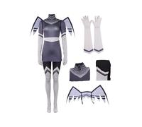 Yulefly Lute Cosplay Hazbin Hotel Merch Hazbin Hotel Cosplay Angel of Wrath Costume Halloween Carnival S