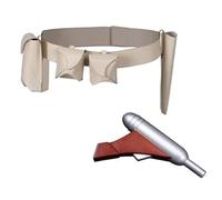 Yulefly Padme Amidala Costume Women's Fight Belt Bag Set Includes Prop Guns Halloween Carnival M