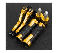 YULEGUDI Motorcycle Brake Clutch Levers Compatible with for YZF600R for YZF 600 R Thundercat 1994-2004 2005 2006 2007 2008 Brake Clutch Levers Handlebar Grips Ends(I)