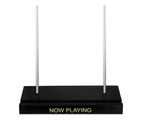 Yulejo Tabletop Now Playing Wooden Vinyl Record Display Stand (Black)