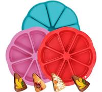 YuleNova 3 Pieces Silicone Scone Pan Triangle Cake Mold for Baking, Nonstick Cake Tins 8 Cavity Pie Molds Perfect for Brownies, Muffin, Cupcake, Polenta, Biscuits