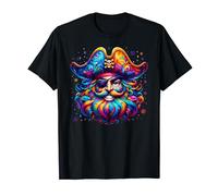 Yuletide Buccaneer Bliss, Pirates Sailing in Colourful Pride T-Shirt
