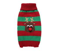 Yuletide Pup Outfit - Christmas Knit Apparel for Small Dogs | Charming Red Pattern with Gentle Comfortable Material & Warm Decorative Style for Holiday Photoshoots Home Events