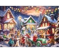 Yuletide Village Advent Calendar (Christmas Countdown Calendar) with Twas the Night Before Christmas Poem by Vermont Christmas Company