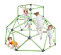 YULEYU 6FT Climbing Dome, Geometric Tower Climber Playset, Toddler Climbing Frame Jungle Gym Supports 500LBS Load-bearing Capacity, Outdoor Play Equipment for Kids Age 3+ (Green)