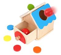 YULEYU Montessori Object Permanence Coin Box, Ball Drop Toys, Baby Early Educational Toy