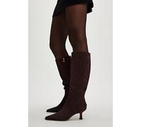 Yulia Tall Kitten Heel Boots by Circus NY by Sam Edelman at Free People in Dark Chocolate, Size: US 6 - female
