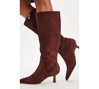 Yulia Tall Kitten Heel Boots by Circus NY by Sam Edelman at Free People in Deep Pecan, Size: US 8 - female