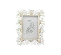 YULINK 4x6 Vintage Picture Frame, Antique White Ornate Photo Frame, for Tabletop and Wall Display, Decorative Floral Design Retro Home Decor, Old Fashioned Photo Gallery Art