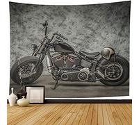 YuLiZG Wall Hanging Bedding Tapestry Motorcycle Cool Harley Vintage Softail Bicycle Chopper Classic Biker Bob Home Decor Decoration Or Decoration? 150 * 200Cm