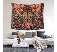 YuLiZG Wall Hanging Bedding Tapestry William Morris Honeysuckle Pattern Hippie Tapestries Beach Throw Wall Art Bohemian Decor Wall Hanging Hippie Wall Hangings Art Deco 150 * 200Cm