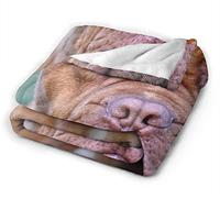 YuLiZP Throws For Sofa Bed Blanket Dogue De Bordeaux Throw Bedroom/Sofa/Living Room Couch Warm Travel Super Fluffy Solid Bed Bed Blanket For Kids Adults All Season-80X60 Inch