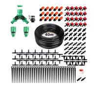YULLING 40M/131FT Drip Irrigation System | 158 Pcs DIY Watering Systems Irrigation Kit | Greenhouse Plant Watering Hose Automatic Irrigation System for Garden, Greenhouse, Lawn, Patio