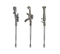 Yullmu 3Pcs Wax Carving Tool 6.3Inch Metal Gun-shape Sculpting Tool AK 47 Sniper Rifle RPG Styles