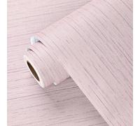 Yullpaper Peel and Stick Pink Texture Wallpaper for Hallway Sticky Back Plastic Pink Vinyl Wrap for Furniture Girls Wallpaper for Bedroom Kitchen Cupboard Wrap Plain Wall Paper Roll 40cm x 800cm