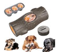 YuLohass Stump Shape Nylon Dog Chew Treat Toy with Filling Tray, Large Medium Dog Chew Toys for Teeth Grinding, Dogs Puzzle Interactive Toy for Slow Feeding to Keep Pet Healthy