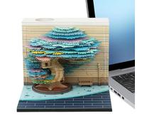 Yulokdwi 3D Calendar 2026 - Tree Calendar 2026 Memo Pad Desk Decor | Paper Sculpture Home Decor for Family Student Teacher Dorm Office School College Christmas New Year Holiday Party