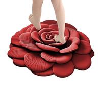 Yulokdwi Bathroom Floor Mat | 3D Floral Anti-Skid Bathroom Shower Mat | Reusable Entrance Pad for Doorways, Gates, Corridors, Entrances, Entryway Carpet